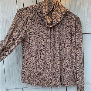 Cute cheetah turtleneck